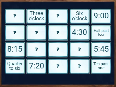 Hours and Minutes - Grade 2